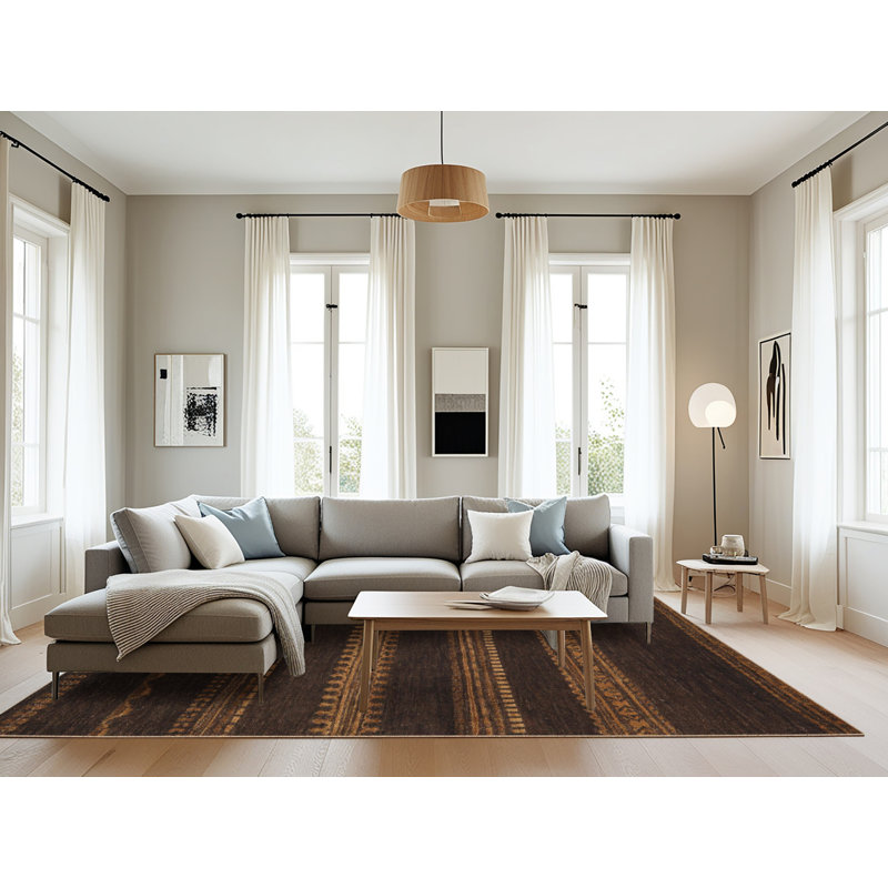 Abstract Indoor Rug, Rectangle 8' x 10'