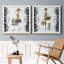 Swanky Shopper Gal - ensemble de 2 impressions encadrées sur toile-448980148-448980144