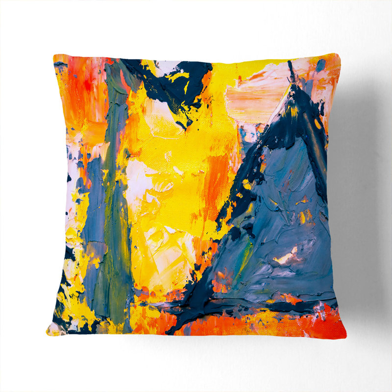 Abstract Square Cushion, Stone, 40 x 40 cm
