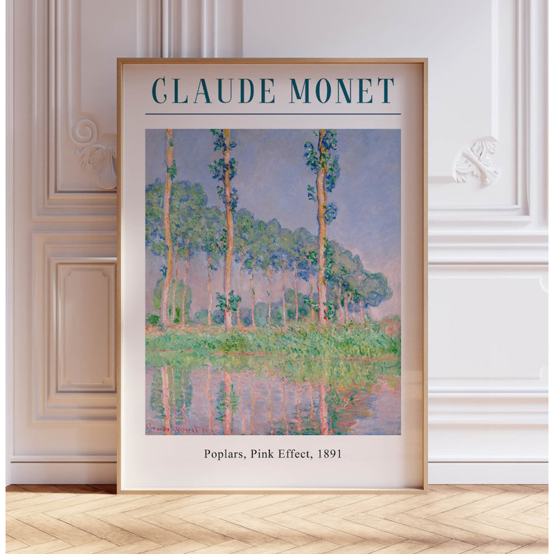 Claude Poster, Poplars - No Frame Print, 29cm H x 21cm W x 1cm D
