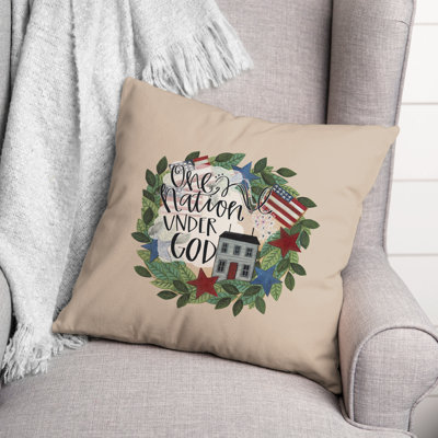 Floral Reversible Throw Pillow