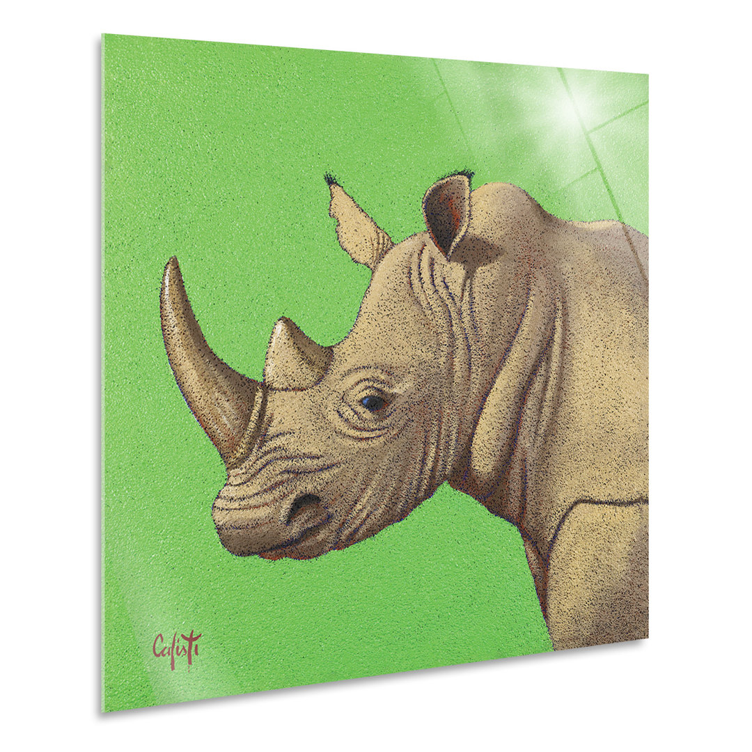 Wandbild Rhinoceros von Stefano Calisti