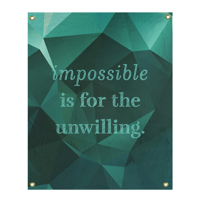 Tapisserie quote-en polyester en faux gemme, H 36 po x l 26 po, Vert émeraude