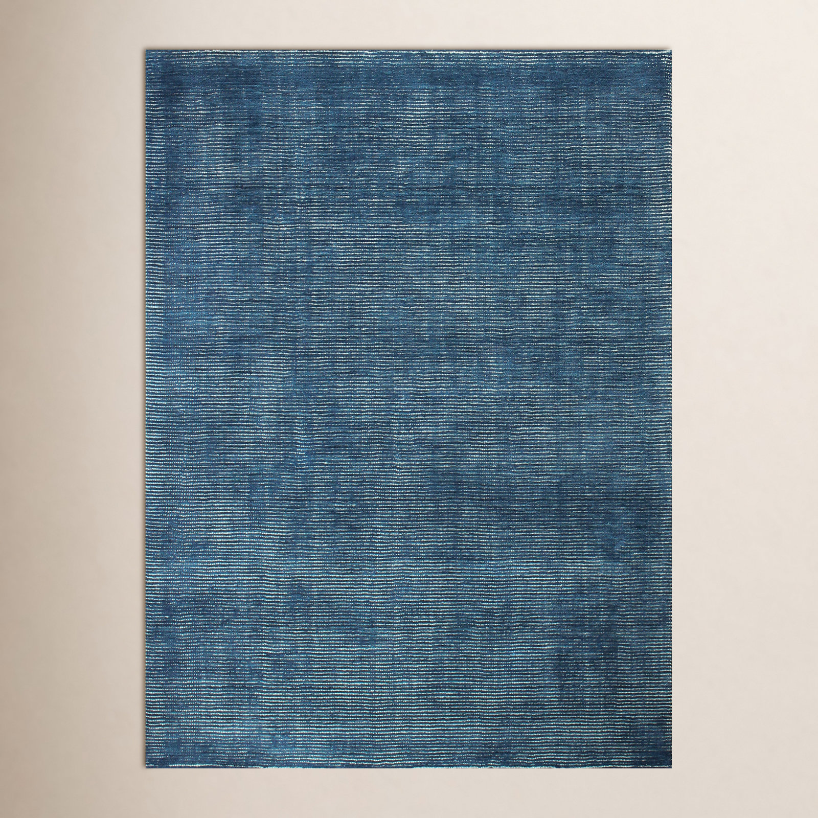 Maelle Wool Blue Rug, Rectangle 7'6" x 9'6"