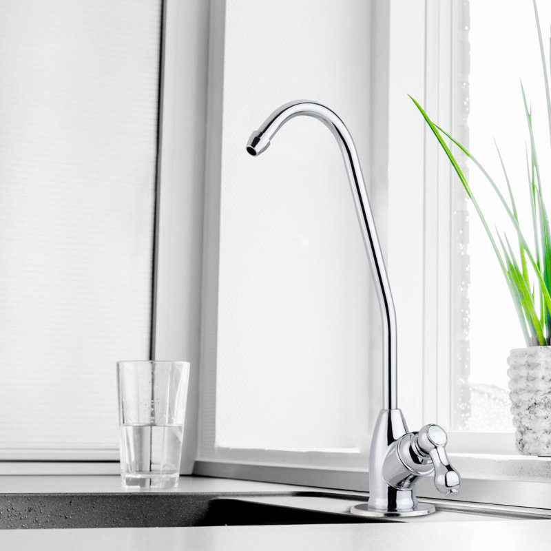 iSpring GS1 Lead-Free Reverse Osmosis Water Filter Drinking Water Faucet, Non-Air Gap Single Lever Handle RO Faucet, Chrome Finish