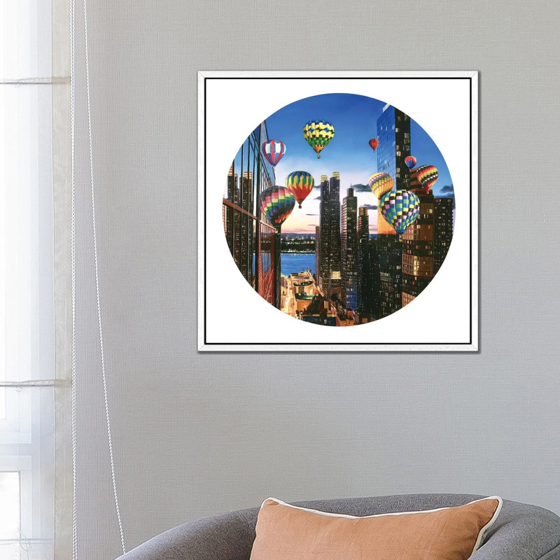 Sightseeing I by Shay Kun - Floater Frame Gallery-Wrapped Canvas Giclée on Canvas, 66.04 cm H x 66.04 cm W, White