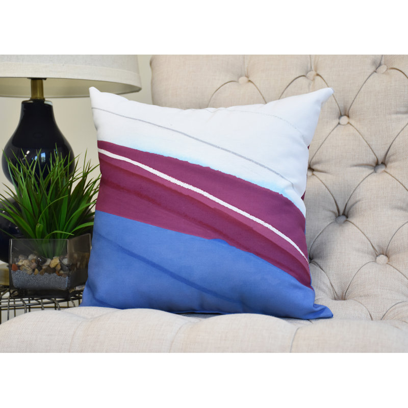 Housse et insert de coussin carré Nantucket, Rouge, 26 po x 26 po