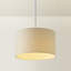 27.5cm H Cotton Drum Pendant Shade ( Screw On )-472585212-497528534
