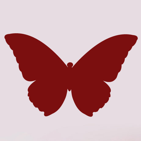 Adhésif décoratif papillon, Canneberge