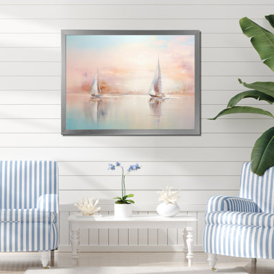Minimalisme voilier Rhythms V sur impression sur toile