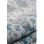 Tapis floral bleu sarcelle-513990298