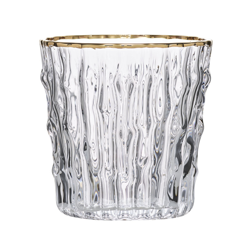 Bamboo Tumbler, Clear/Gold