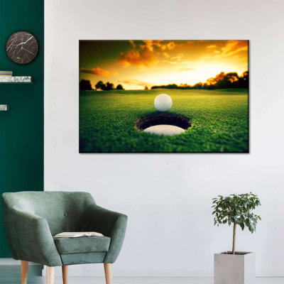 Impression sur toile de balle de golf