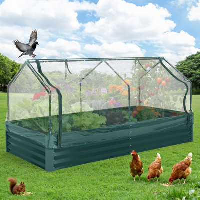Ensemble de jardin surélevé galvanisé 6x3x1 Ft
