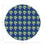 Xmas Ornament Black Vegan Leather Round Coasters-1669809427