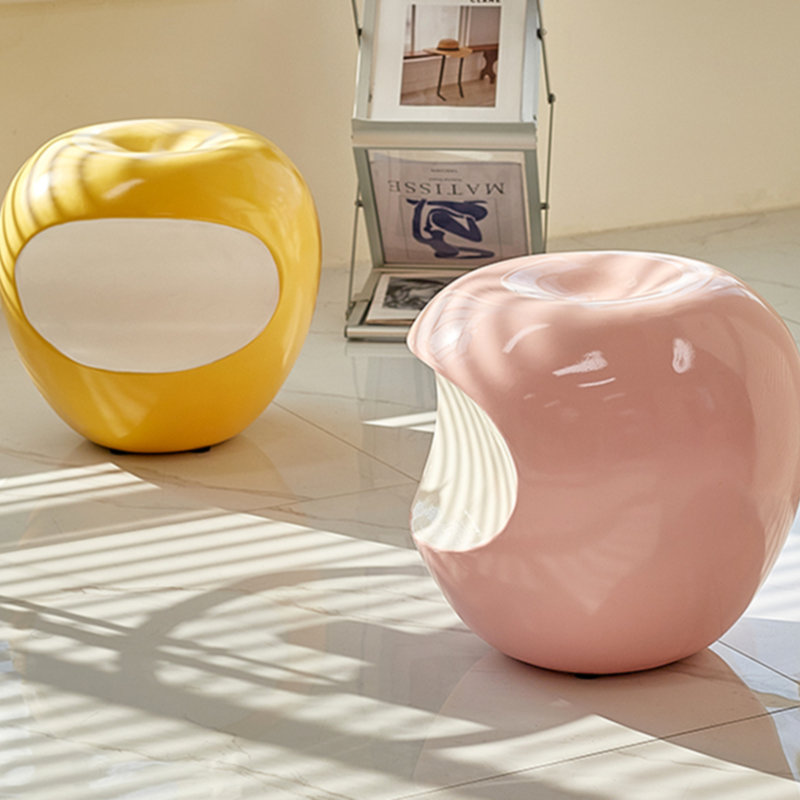 Tabouret d'appoint Apple, Jaune