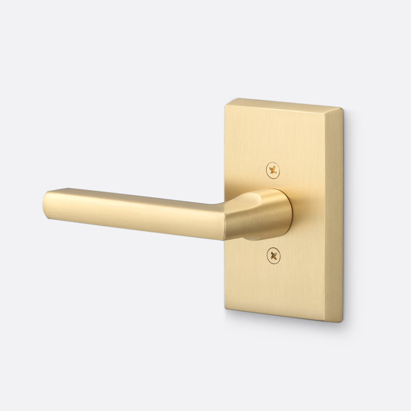 Ridgecrest Mountain Logan Dummy Lever, Satin Brass