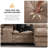 125.6'' U Shaped Sectional Sofa with Chaise Lounges, Storage Console, USB Charging Ports, Cup Holders, Sherpa-Chenille-1921420496