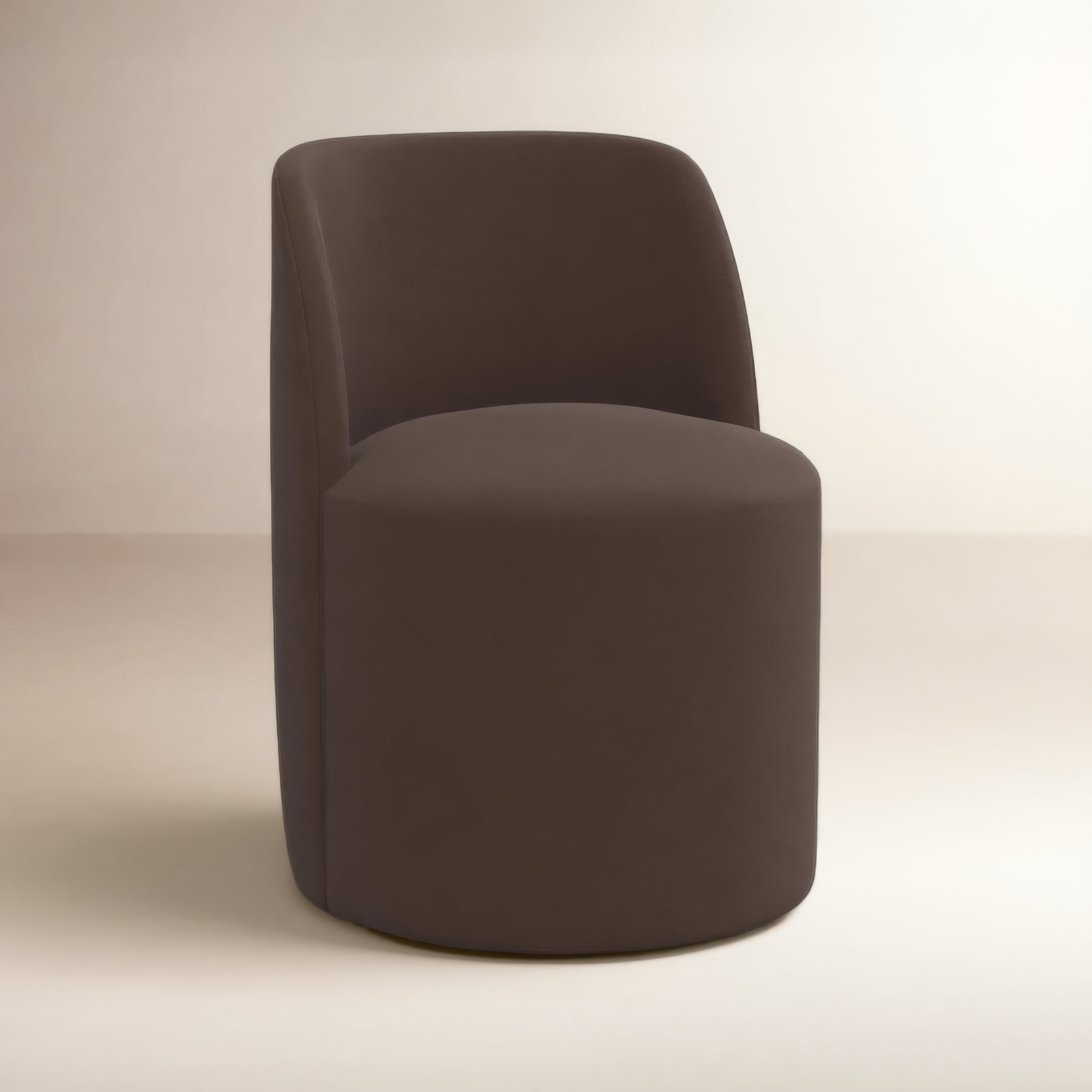 Begonia Side Chair, Classic Chocolate Velvet