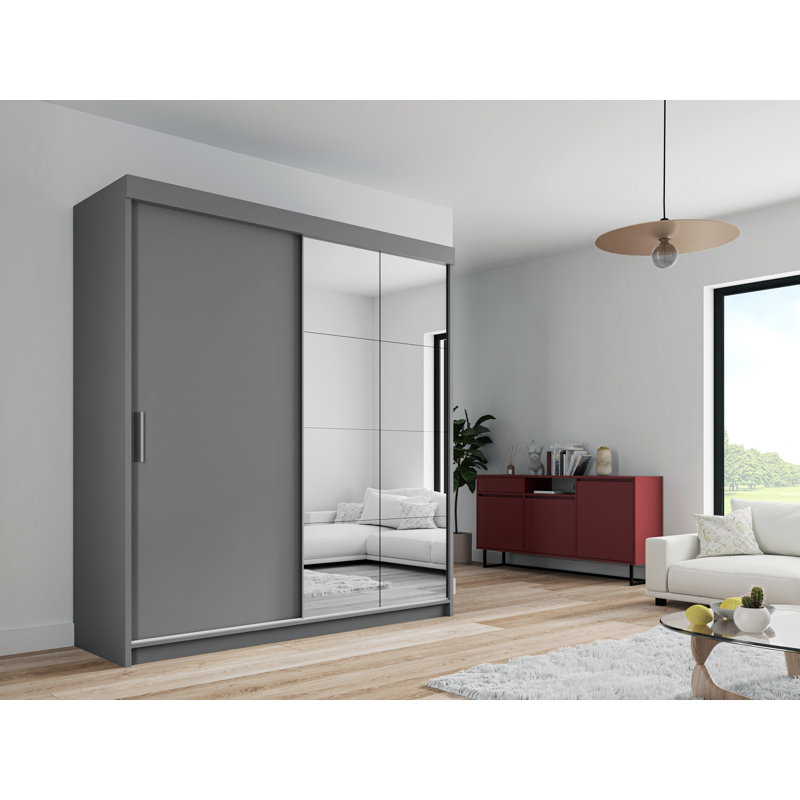 Armoire Dionisio, Gris, H 86 po x l 79 po x P 24 po