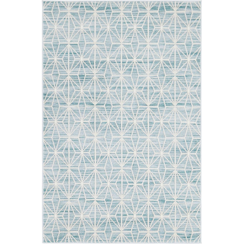 Heights Abstract Indoor Rug, Rectangle 5' x 8'