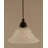 Cord Hung Mini Pendant Shown In Black Copper Finish With 10" Amber Crystal Glass-32464173-32464175-32464192