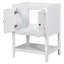 Base de meuble-lavabo, armoire de rangement avec portes et tablette ouverte