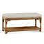 Summer Retreat Wicker Shelf Storage Bench-71425198-71425234