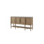 Table ronde extensible de 54 po avec 4 chaises et plateau en ciment 6 pièces