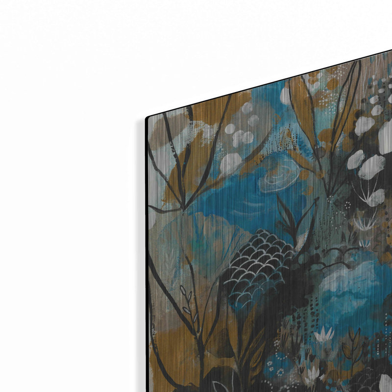 «Lark Manor ™», chanson de janvier par Corina Capri, art mural en métal, H 16 po x l 12 po