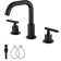 Widespread 2-handle Bathroom Faucet with Drain Assembly