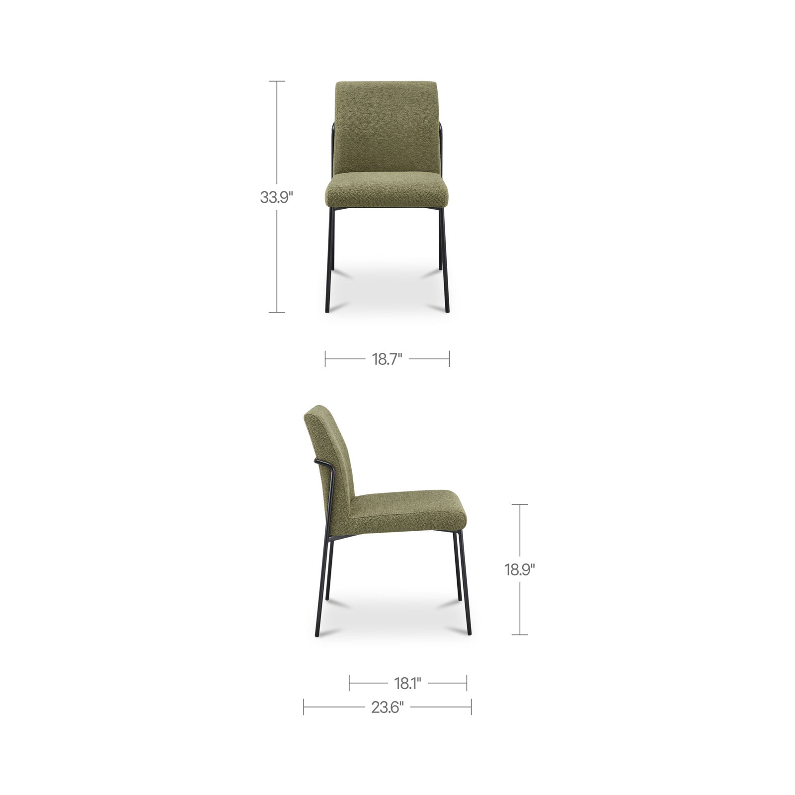 Waast Dining Chair, Green