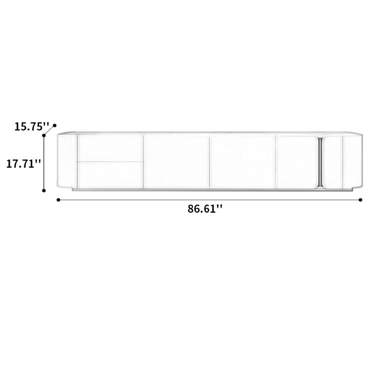 Meuble télé Simple Style, 86.61"