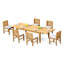 12 Seats 13 Pcs Grade-A Teak Wood Dining Set: 122" Caranas Double Extension Rectangle Table And 12 Devon Armless Chairs #11DV2900-1456431405-1456431402