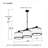 Kimiyo 3 - Light Dimmable Kitchen Island Drum Chandelier