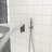 12 Inch Wall Mounted Square Dual Shower With Brushed Nickel Finish, - Scald Valve, Rainfall And Handheld For Comfort Filled Showers System, Balanced 360 Swivel-120883109