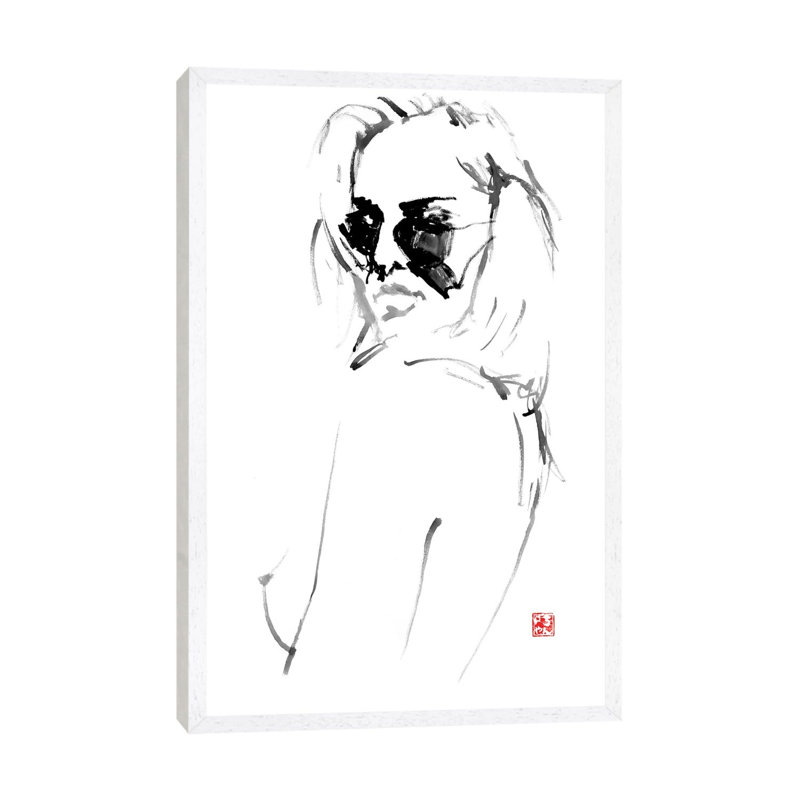 Lunettes by Péchane - Print on Canvas, White Framed, 66.04 cm H x 45.72 cm W
