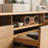 All solid wood storage TV cabinet-107653541