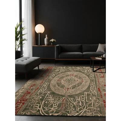 Tapis brun soyeux et moelleux