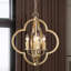 Akeeb 4- Light 16'' W Dimmable Gold Candle Style Globe Chandelier ETL Certified