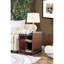 Table d'appoint de chambre à coucher avec porte-gobelet coulissant en bois de cerisier et table de chevet-952554683