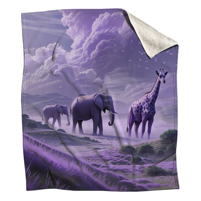 Couvertures de paysage mauve Savannah