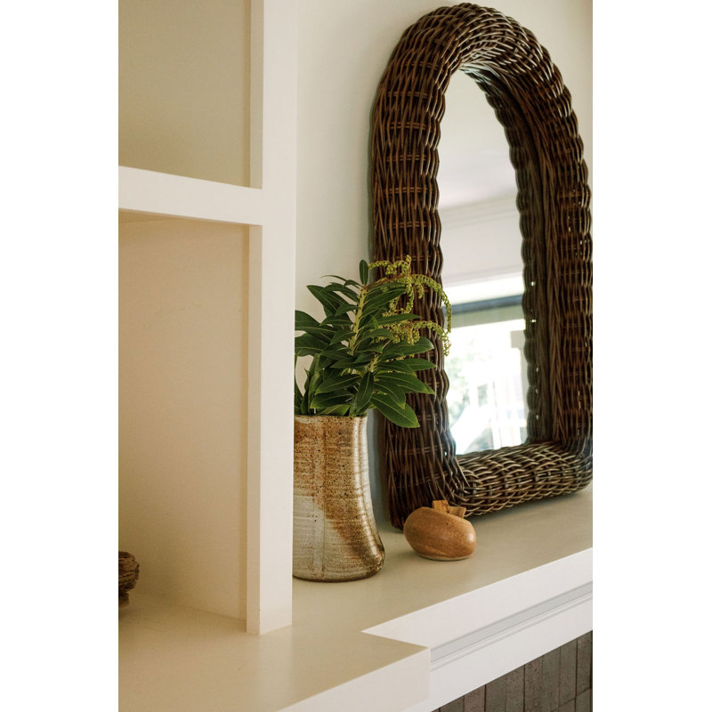 Kingston Arch Rattan Mirror