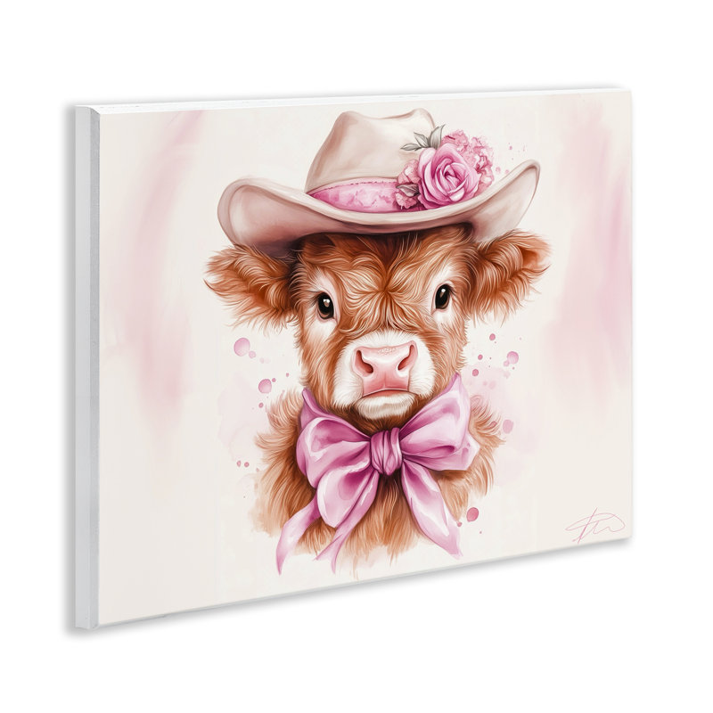 Jolie plaque de vache rose, design par Shawna Stewart