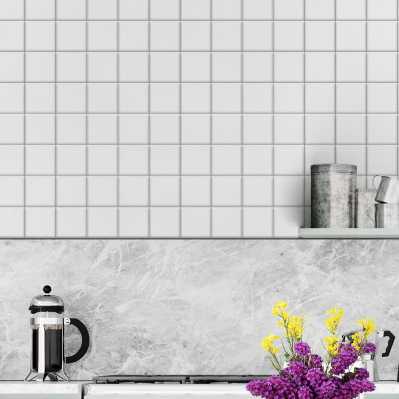 Ariarose 5.9cm W x 5.9cm L Vinyl Peel and Stick Mosaic Tile