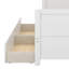 Structure de lit de jour simple avec 2 tiroirs de rangement, structure de canapé-lit, lit de jour en bois avec support à lattes de bois pour la chambre à coucher, le salon