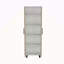 Armoire à rangement multiple H 71 po, cinq tablettes internes, deux portes