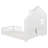 Twin Size House Bed With Window And Bedside Drawers, Platform Bed With Shelves And A Set Of Sockets And USB Port-1671557665