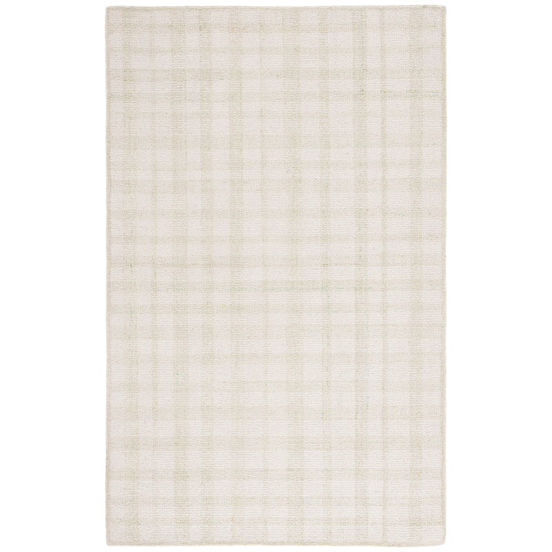 Tapis abstrait 648 ivoire / sauge, Rectangle 8 pi x 10 pi