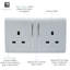 Trendi Switch 2 Gang Long Switched Plug Socket-86175281